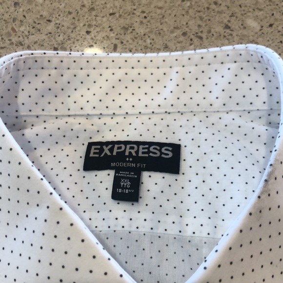 Express Men’s Button-Down White Dress Shirt - XXL - Picture 4 of 4